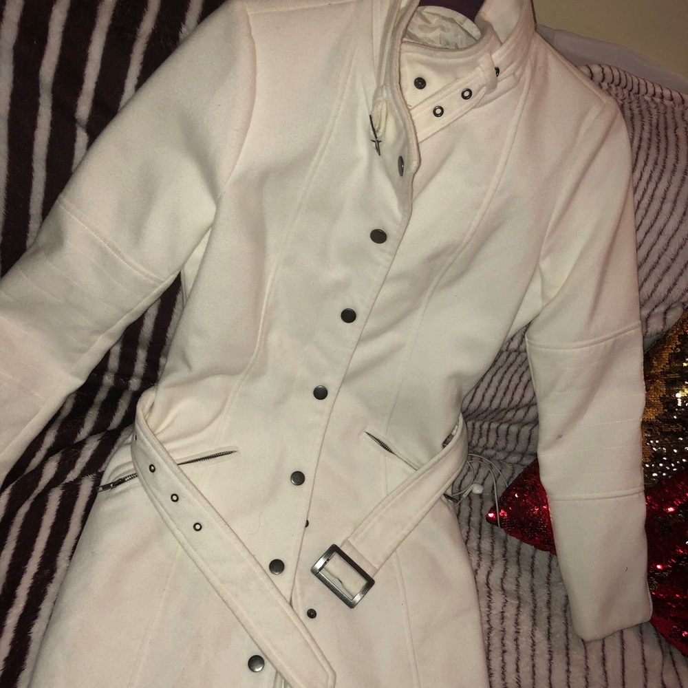 White pea coat
